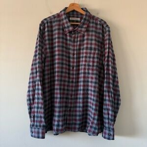 Outerknown Plaid Flannel Shirt Organic Cotton Preppy Outdoor Gorpcore Mens XL